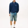 Tommy Jeans-tröja med logotyp och kvartslång dragkedja Tommy Jeans-tröja med logotyp och kvartslång dragkedja