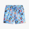 Tommy Jeans tryckta poplin-shorts
