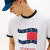 Tommy Jeans Wavy Flag Ringer T-shirt Tommy Jeans Wavy Flag Ringer T-shirt