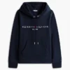 Tommy Logo Fleece Hoodie Tommy Logo Fleece Hoodie