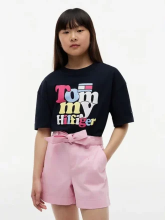 Tommy Puff Print T-shirt för barn