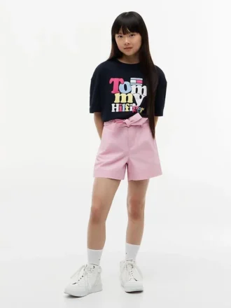 Tommy Puff Print T-shirt för barn
