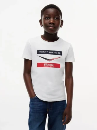 Tommy x Cadillac F1® Team Chevron T-shirt för barn