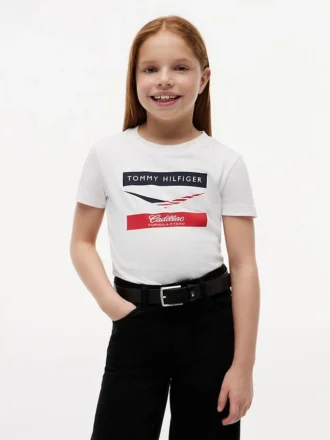 Tommy x Cadillac F1® Team Chevron T-shirt för barn