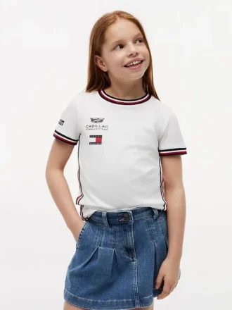 Tommy x Cadillac F1® Team Replica T-shirt för barn