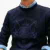 Tonal Club Logo Intechno Knit Sweatshirt