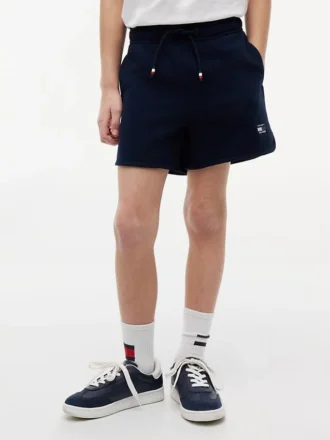 Tonal flagglogotyp-sweatshorts för barn