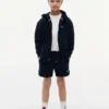 Tonal flagglogotyp-sweatshorts för barn