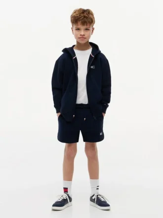 Tonal flagglogotyp-sweatshorts för barn