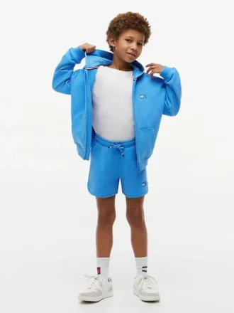Tonal flagglogotyp-sweatshorts för barn