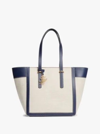 Tote-väska i canvas med monogram