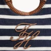 Tote-väska med monogram och bretonska ränder