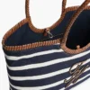 Tote-väska med monogram och bretonska ränder