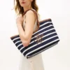 Tote-väska med monogram och bretonska ränder