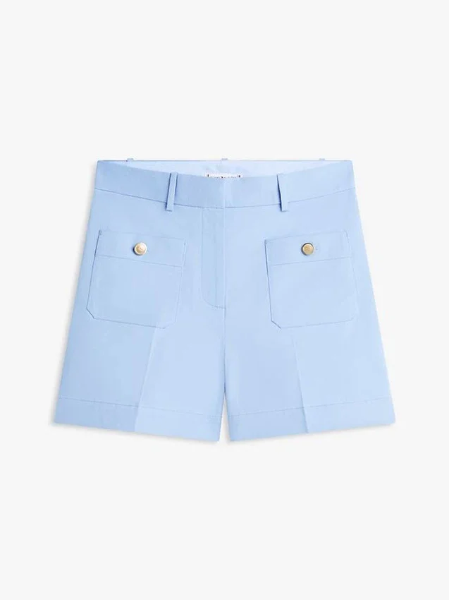 Twillshorts med guldknappar och fickor Twillshorts med guldknappar och fickor