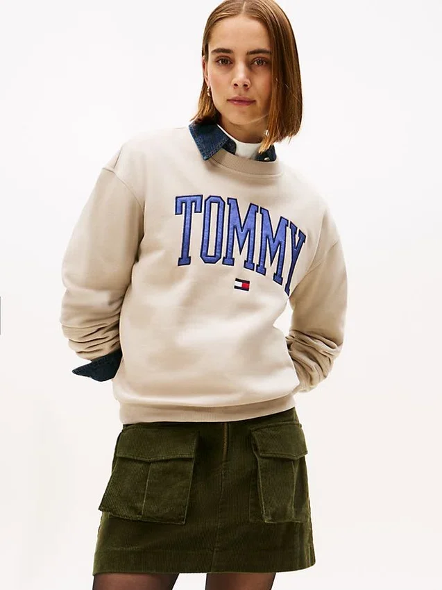 Varsity Tommy Logo Crewneck Sweatshirt Varsity Tommy Logo Crewneck Sweatshirt