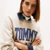 Varsity Tommy Logo Crewneck Sweatshirt Varsity Tommy Logo Crewneck Sweatshirt