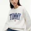 Varsity Tommy Logo Crewneck Sweatshirt