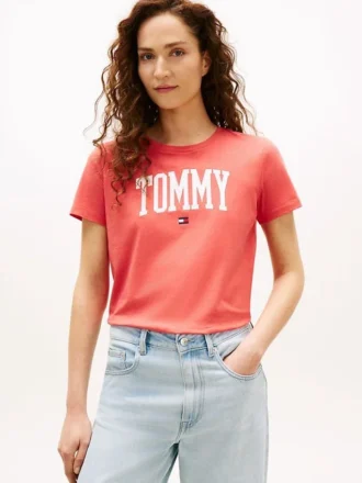 Varsity Tommy-logotyp-T-shirt