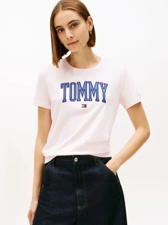 Varsity Tommy-logotyp-T-shirt