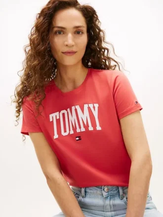 Varsity Tommy-logotyp-T-shirt