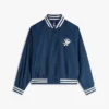 Vattenavvisande varsity-bomberjacka