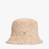 Virkad raffia-buckethat