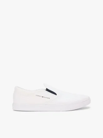 Vulkaniserad slip-on-sneaker i canvas