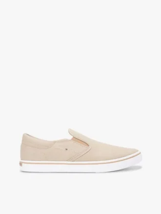 Vulkaniserad slip-on-sneaker i canvas