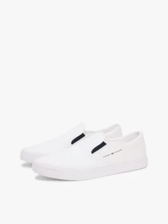 Vulkaniserad slip-on-sneaker i canvas