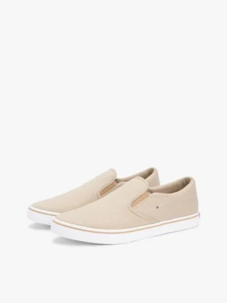 Vulkaniserad slip-on-sneaker i canvas