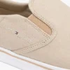 Vulkaniserad slip-on-sneaker i canvas