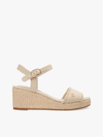 Vävda espadriller med kilklack