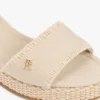 Vävda espadriller med kilklack
