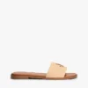 Vävda sandaler med monogram