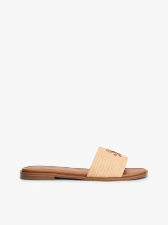 Vävda sandaler med monogram