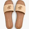 Vävda sandaler med monogram
