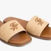 Vävda sandaler med monogram