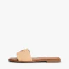 Vävda sandaler med monogram