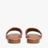Vävda sandaler med monogram och ränder Vävda sandaler med monogram och ränder