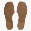 Vävda sandaler med monogram och ränder Vävda sandaler med monogram och ränder