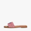 Vävda sandaler med monogram och ränder Vävda sandaler med monogram och ränder