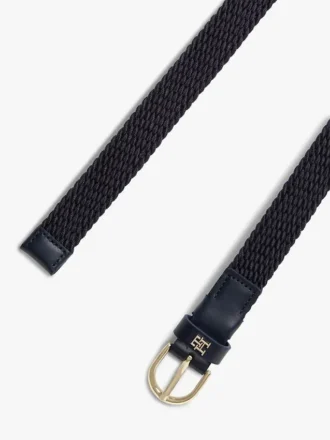 Vävt elastiskt bälte med rund spänne